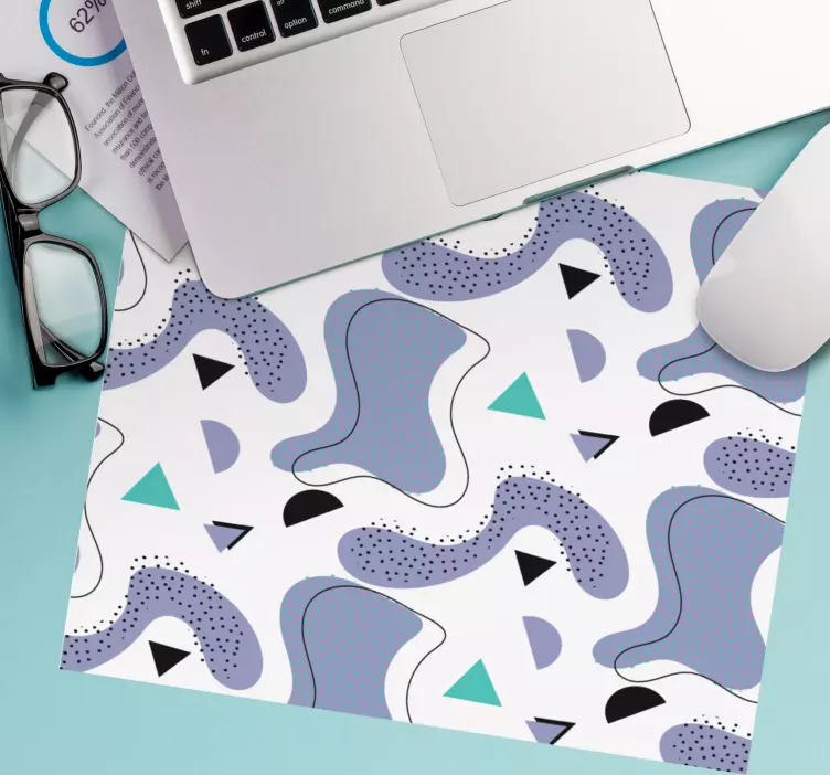 Mauspad muster mit abstrakten geometrischen formen - TenStickers