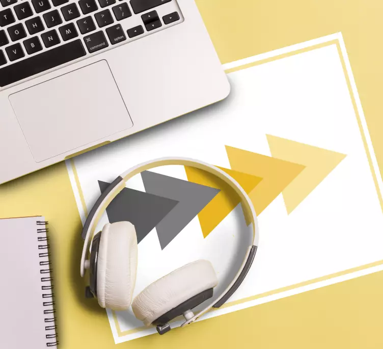 Mauspad muster mit dynamischem pfeilmotiv - TenStickers