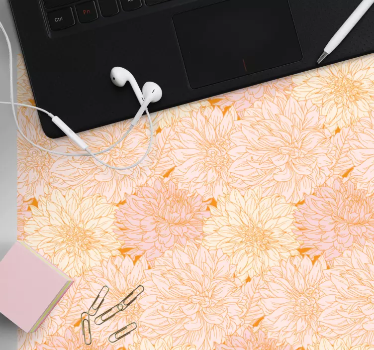 Mauspad muster mit floralem design - TenStickers