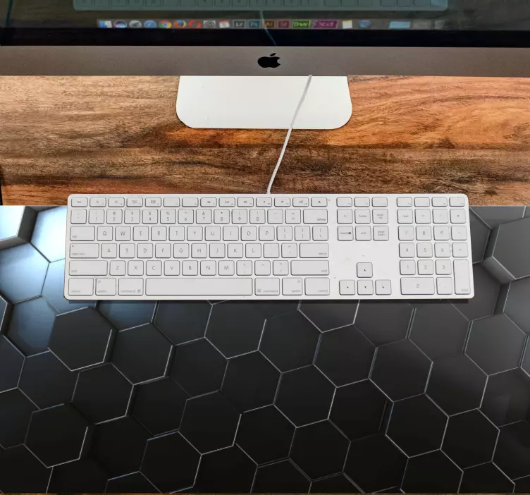 Mauspad muster mit hexagonalem oberflächenmuster - TenStickers