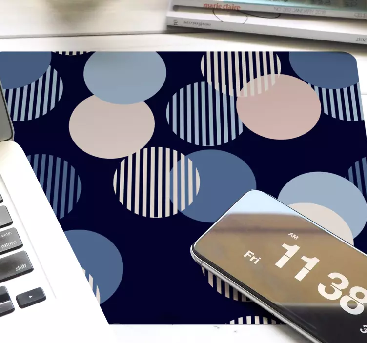 Mauspad muster mit kreisförmigen geometrischen formen - TenStickers