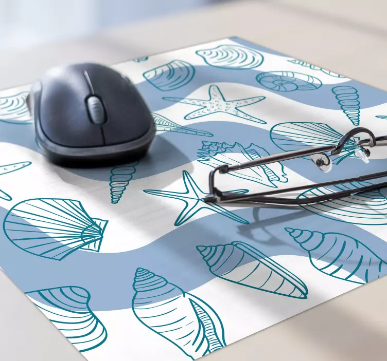 Mauspad muster muschelmuster - TenStickers