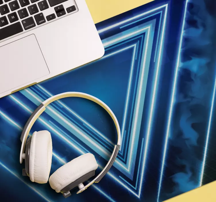 Mauspad muster neon dreiecksschichten - TenStickers