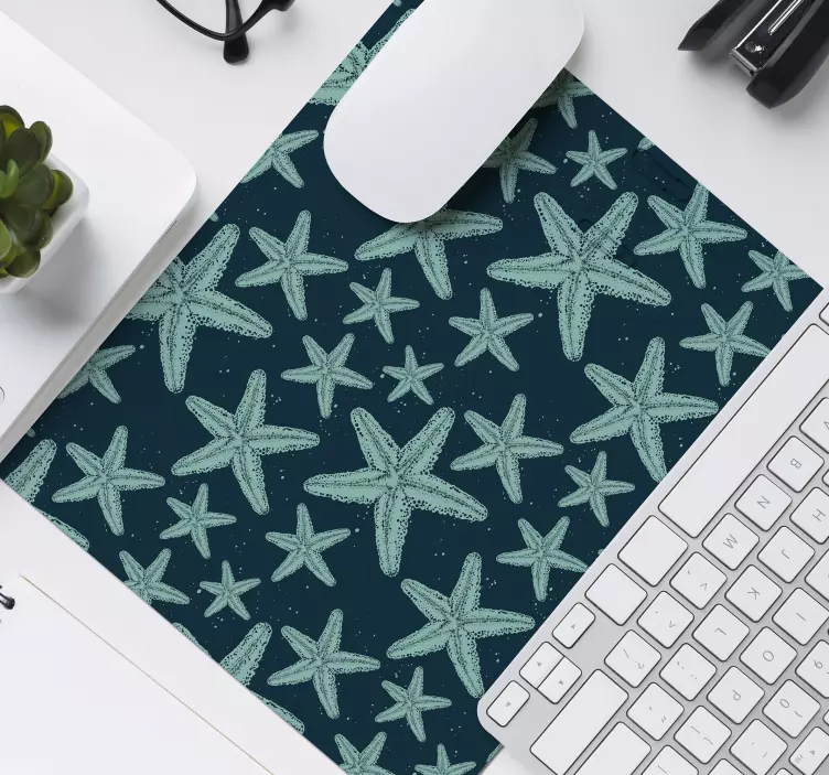 Mauspad muster seestern muster ozean - TenStickers