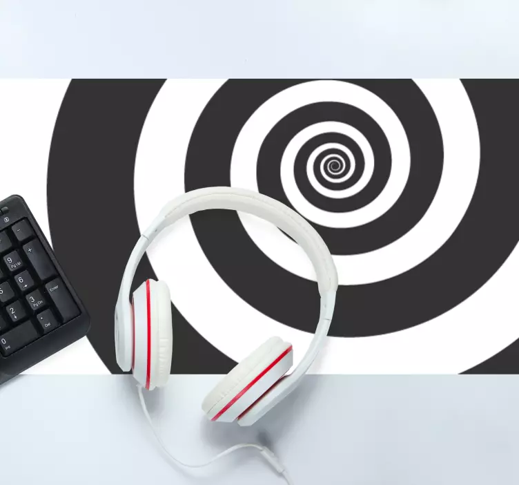 Mauspad muster spiraloptische illusion - TenStickers