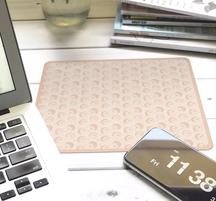 Mauspad muster süße gesichtsmuster - TenStickers