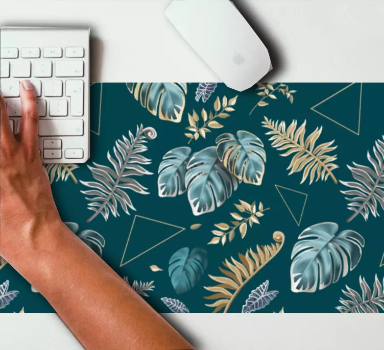 Mauspad muster tropische blattkomposition - TenStickers