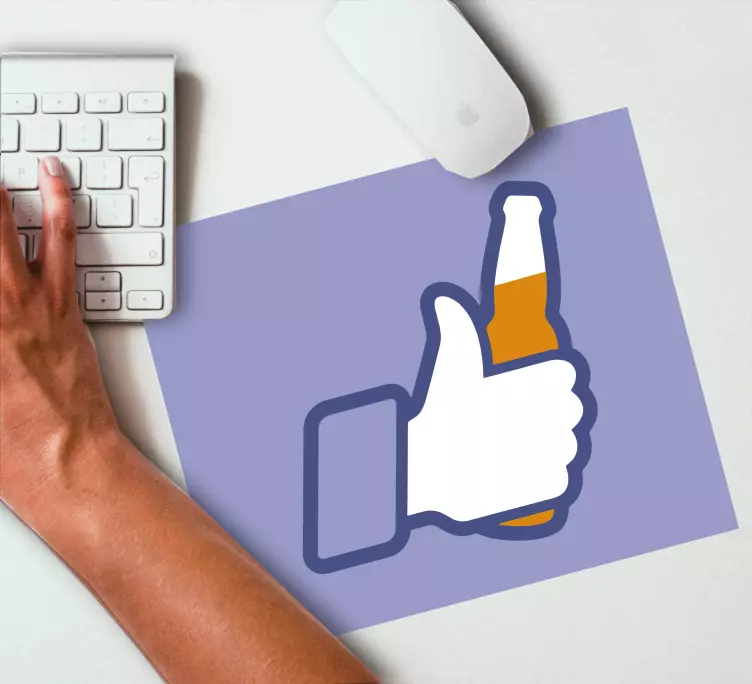 Mauspad originell daumenhoch geste - TenStickers