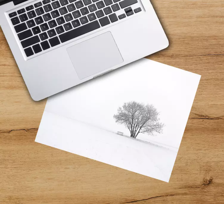 Mauspad originell einsame baumlandschaft - TenStickers