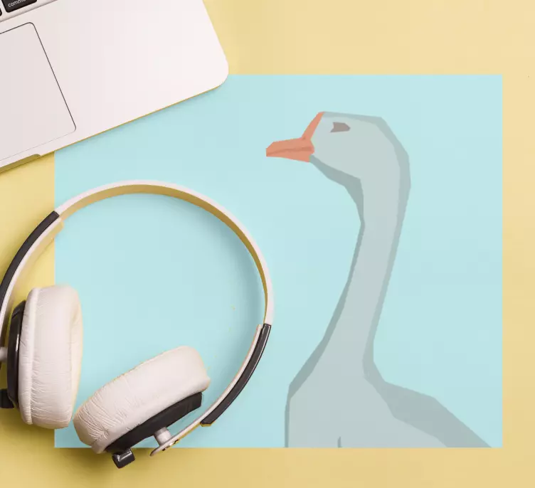 Mauspad originell geometrisches gänseprofil - TenStickers