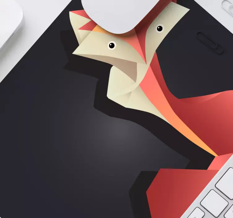 Mauspad originell mit abstrakter fuchsfigur - TenStickers