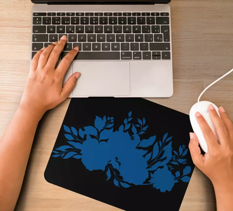 Mauspad originell mit botanischem blattelement - TenStickers