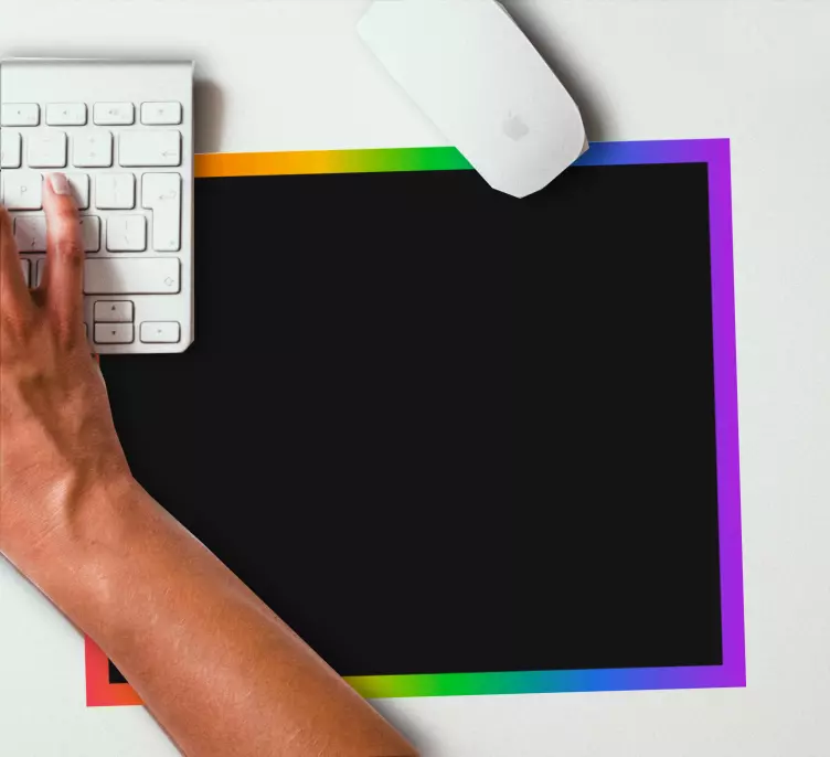 Mauspad originell mit buntem rand - TenStickers