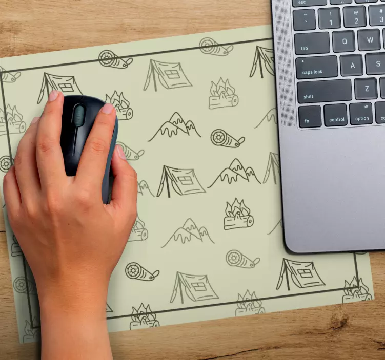 Mauspad originell mit camping-motiven - TenStickers