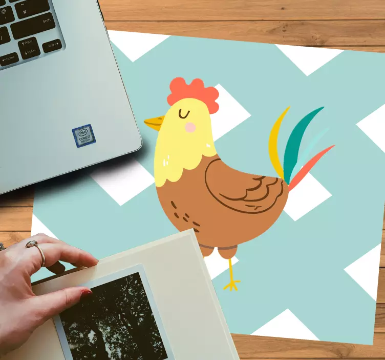 Mauspad originell mit charmantem hühnermotiv - TenStickers