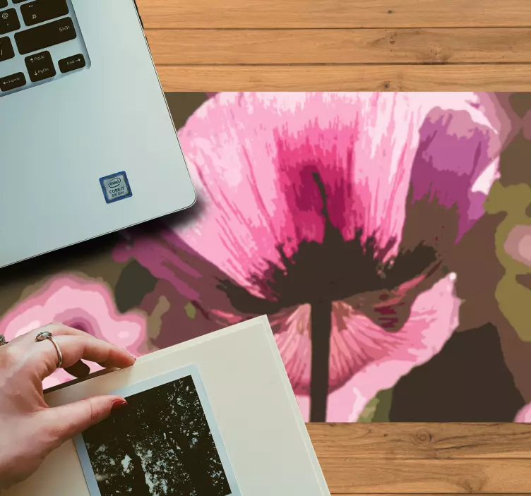 Mauspad originell mit floralem abstraktem design - TenStickers