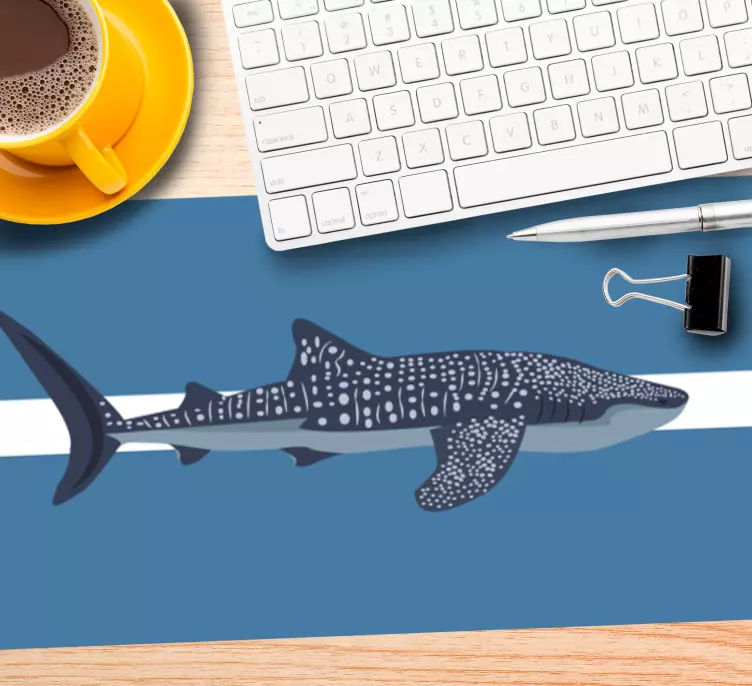 Mauspad originell mit hai schwimmendes design - TenStickers