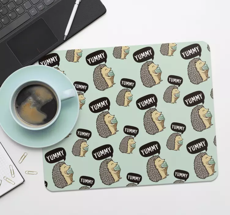 Mauspad originell mit niedlichen igelmotiven - TenStickers