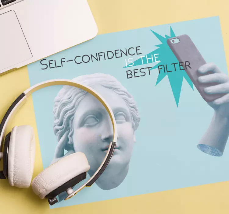 Mauspad originell mit stilvollem brustfilter - TenStickers