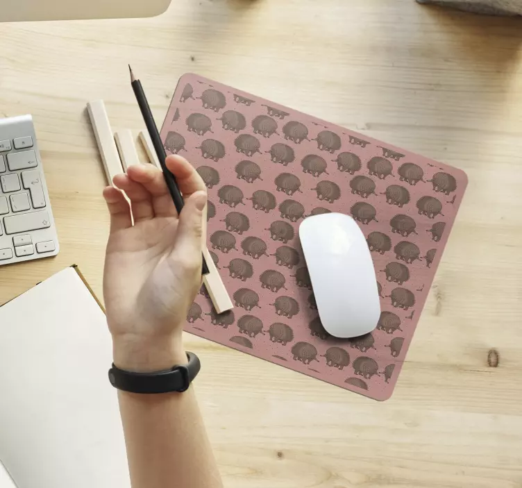 Mauspad originell mit süßem igelmuster - TenStickers