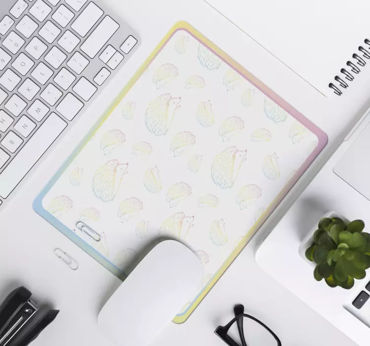 Mauspad originell mit süßer igelillustration - TenStickers