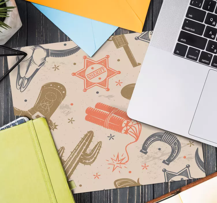 Mauspad originell mit westernmotiven - TenStickers