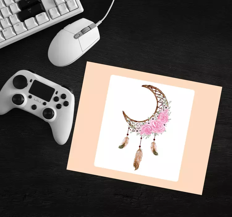 Mauspad originell traumfänger florale elemente - TenStickers