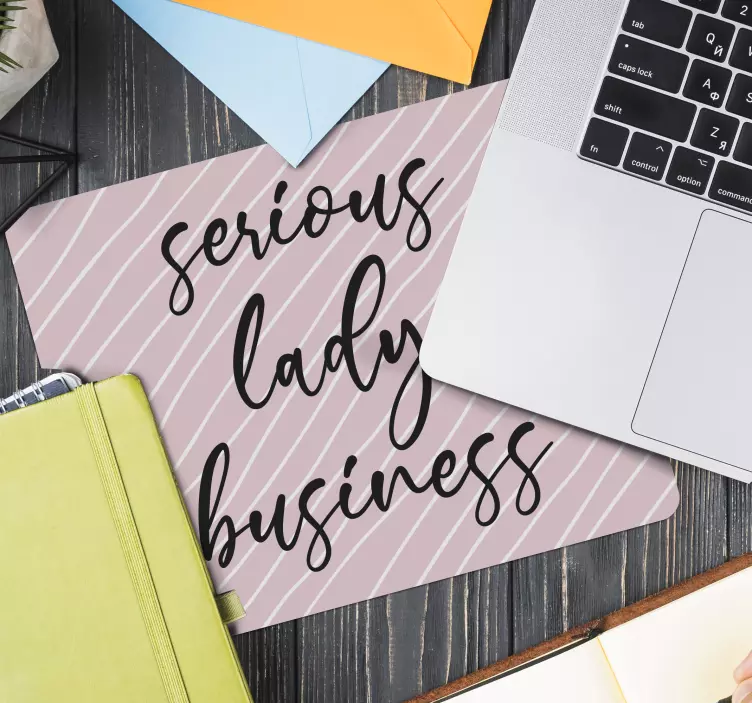 Mauspad originell verspielte rosa streifen - TenStickers