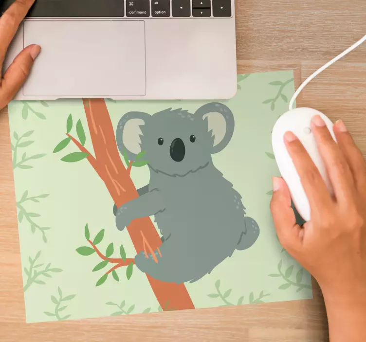Mauspad originell verspielter koala beim klettern - TenStickers