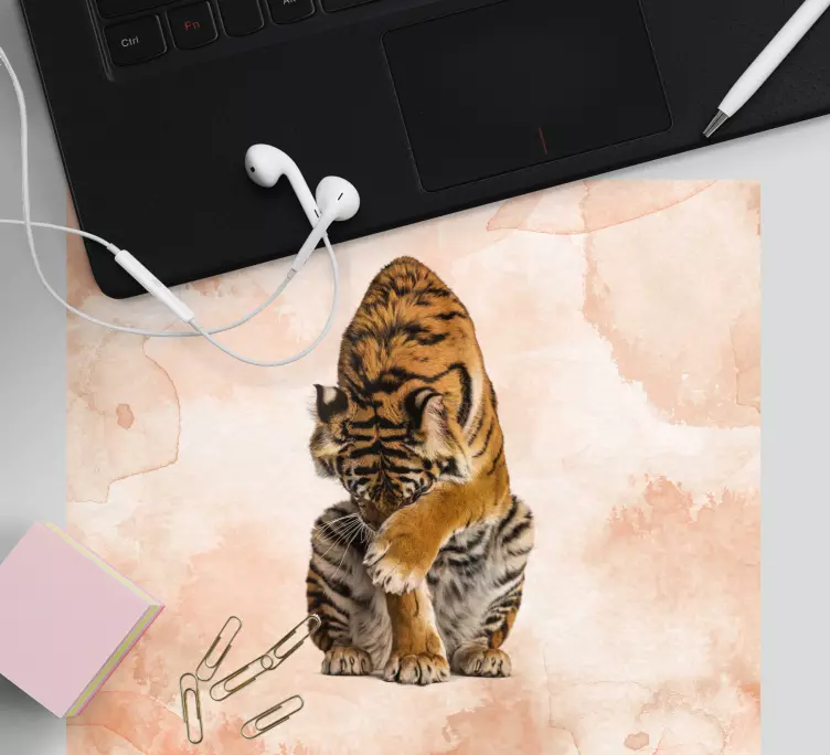 Mauspad originell verspielter tigerjunges - TenStickers