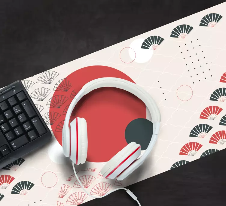 Mauspad Muster Geometrische japanisch - TenStickers