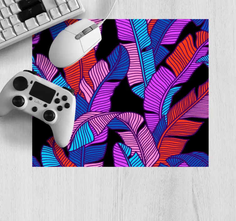 Mauspad originell Originelles Design mit spritzigem floramuster - TenStickers