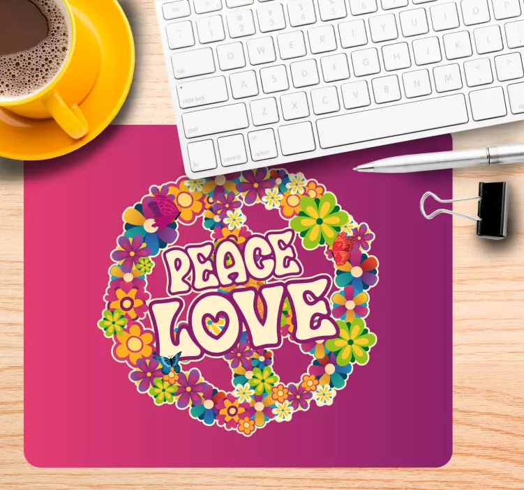 Mousepad spruch botanische harmonie - TenStickers