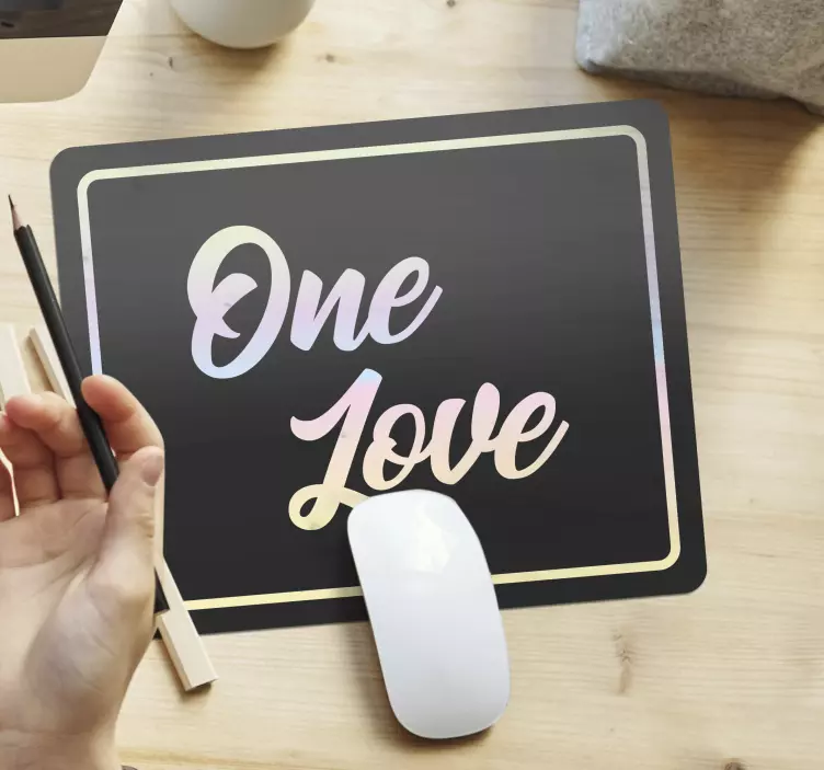 Mousepad spruch für die liebe - TenStickers