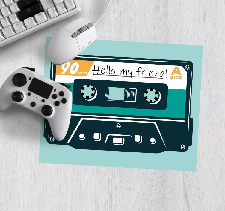 Mousepad spruch klassisches audiokassetten zitat - TenStickers