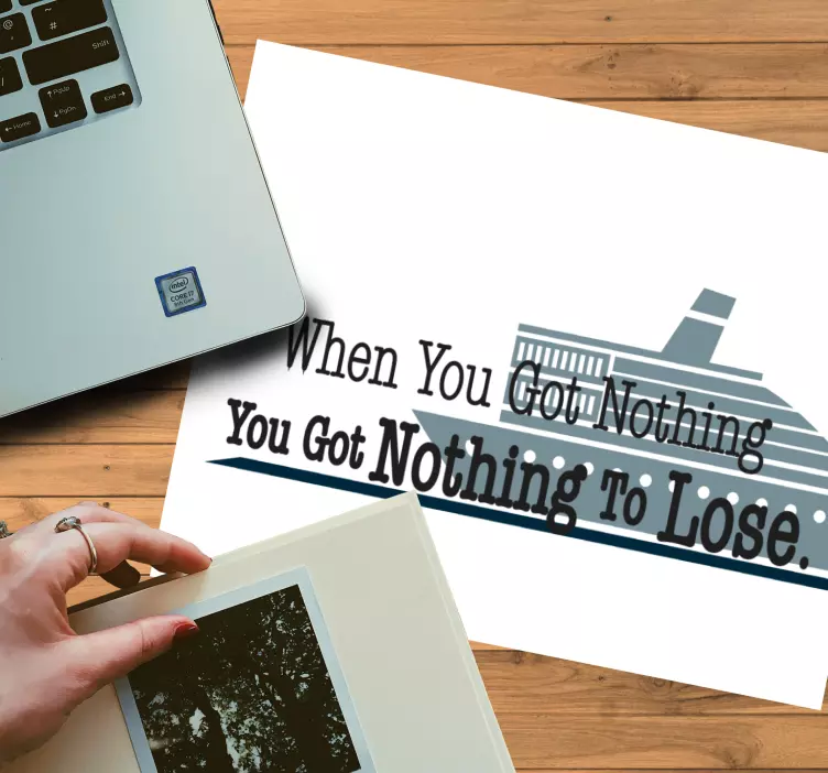 Mousepad spruch mit motivierendem grafikzitat - TenStickers