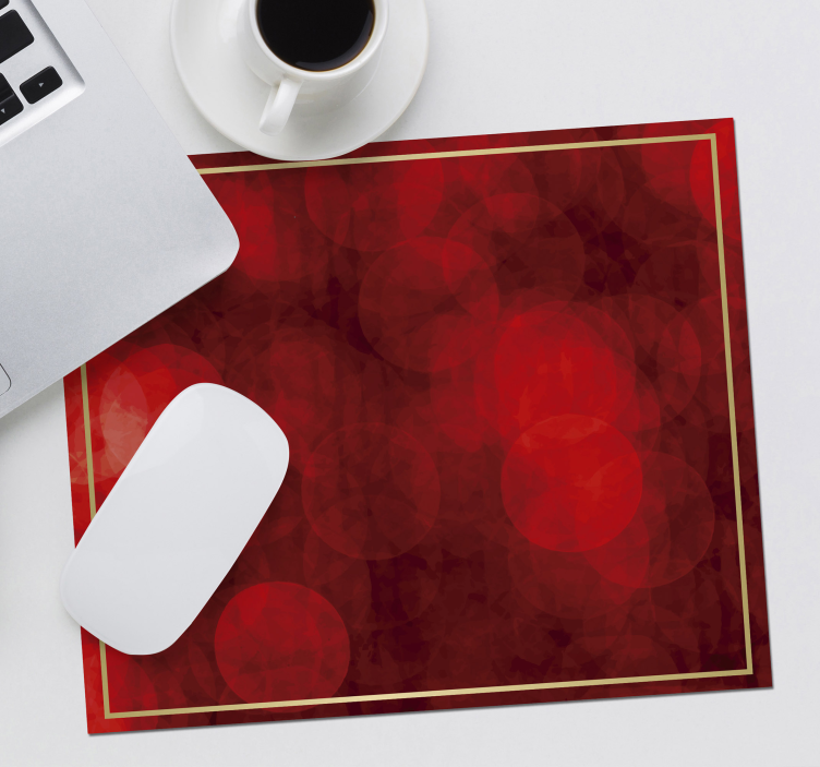 Mousepad Weihnachten elegante rote muster - TenStickers