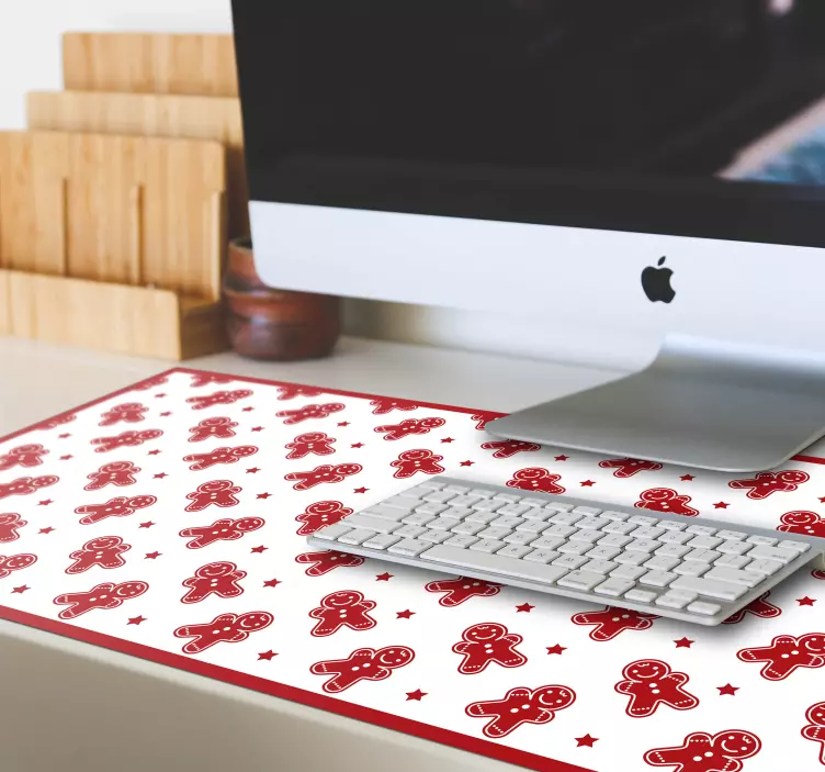 Mousepad weihnachten lebkuchen figuren muster - TenStickers