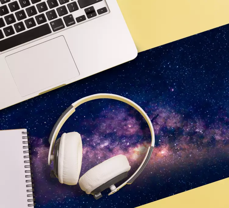 Mousepad weltkarte im design des kosmischen himmels - TenStickers