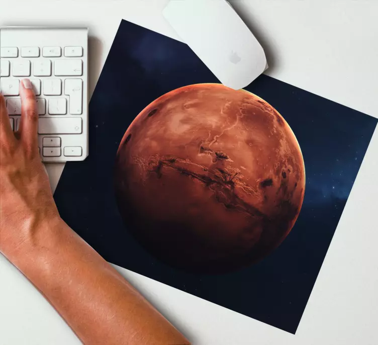 Mousepad weltkarte planetarischer marsblick - TenStickers