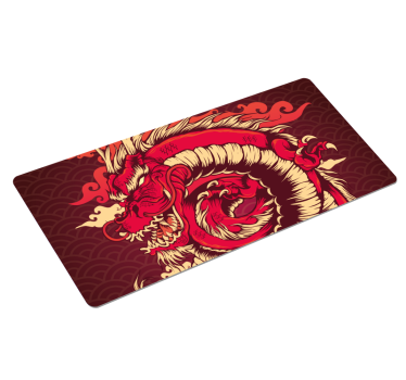Feuerdrache Anime Vinyl Mauspad - TenStickers