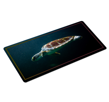 Mousepad Tier Schwimmende Schildkröte - TenStickers