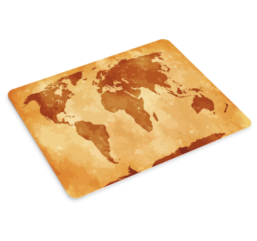Mousepad weltkarte im retro-stil - TenStickers