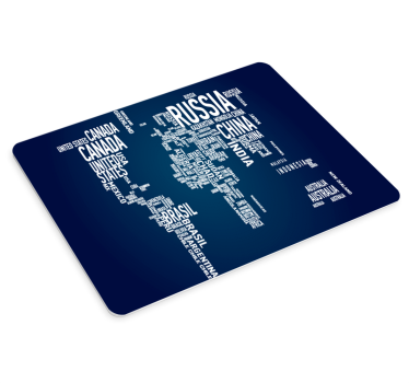Mousepad weltkarte länderillustration - TenStickers