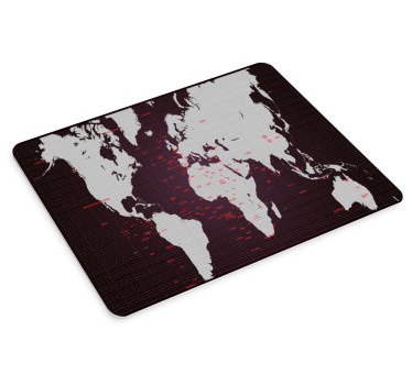 Mousepad weltkarte detaillierte weltkarte - TenStickers