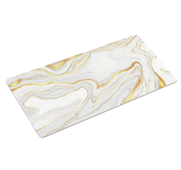 Mousepad Muster weiß gold Marmor - TenStickers