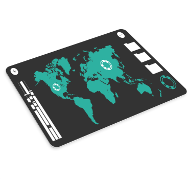 Mousepad weltkarte im weltkarten design - TenStickers