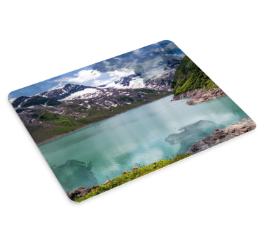 Mousepad weltkarte majestätische berglandschaft - TenStickers