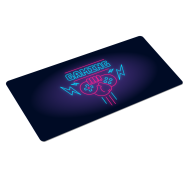 Mauspad Gaming Gaming-logo mit neonlichtern - TenStickers