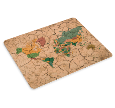 Mousepad weltkarte rissige erdkarte - TenStickers
